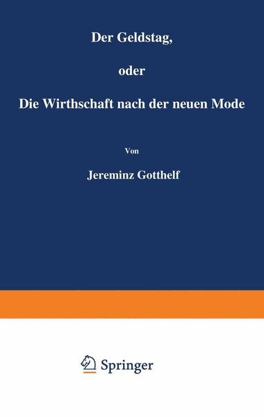 Produktbild: Der Geldstag, oder Die Wirthschaft nach der neuen Mode