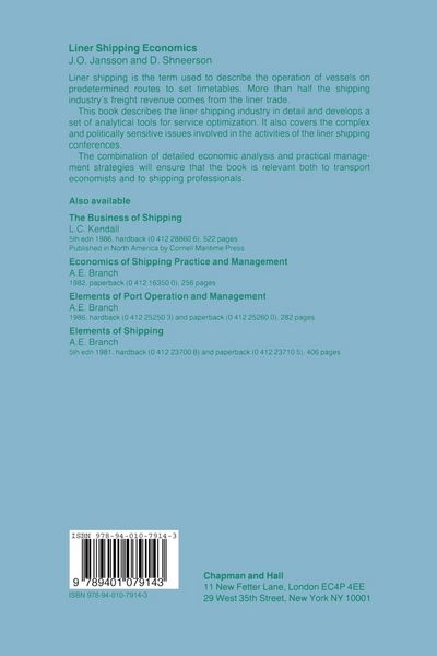 Produktbild: Liner Shipping Economics
