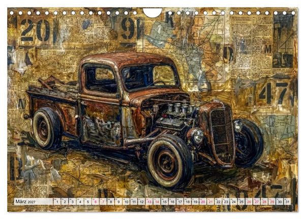Produktbild: Patina und PS (Wandkalender 2027 DIN A4 quer), CALVENDO Monatskalender