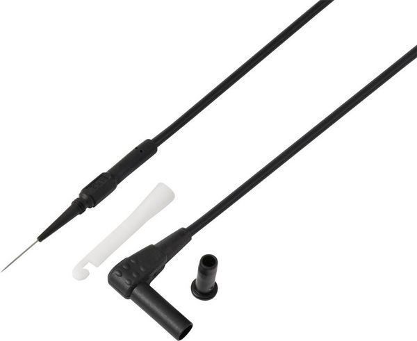 VOLTCRAFT MSL-520sw Messleitung 4 mm-Stecker Messnadel 0.7mm 1.5m Schwarz 1St.