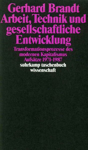Produktbild: Arbeit, Technik und gesellschaftliche Entwicklung