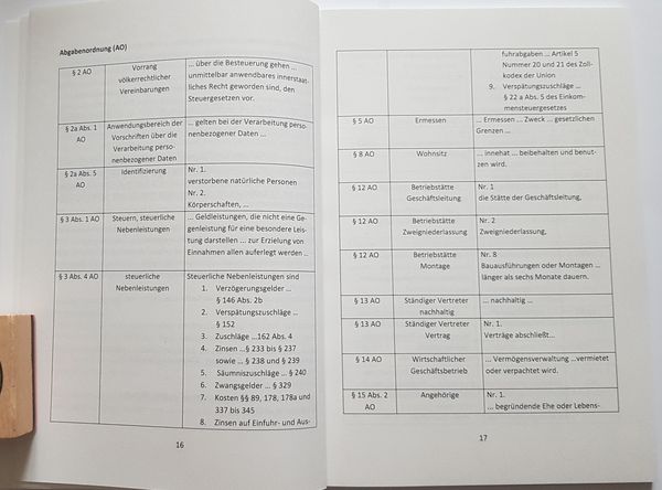 Produktbild: ABGABENORDNUNG & FGO D&uuml;rckheim-Markierhinweise/Fu&szlig;g&auml;ngerpunkte f&uuml;r das Steuerberaterexamen: D&uuml;rckheim'sche Markierhinweise