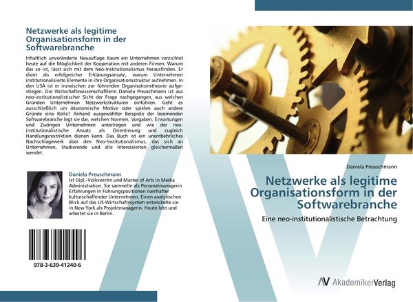 Produktbild: Netzwerke als legitime Organisationsform in der Softwarebranche