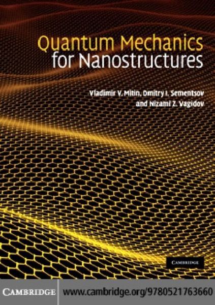 Produktbild: Quantum Mechanics for Nanostructures