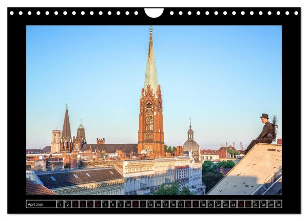 Produktbild: Schornsteinfeger &uuml;ber Berlin 2026 (Wandkalender 2026 DIN A4 quer), CALVENDO Monatskalender