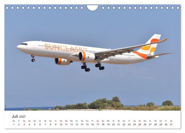 Produktbild: Flugzeugimpressionen auf dem Flughafen (Wandkalender 2027 DIN A4 quer), CALVENDO Monatskalender