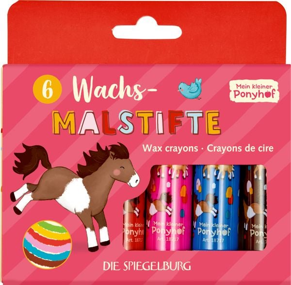 Produktbild: Wachsmalstifte (6 St.) - Mein kl. Ponyhof