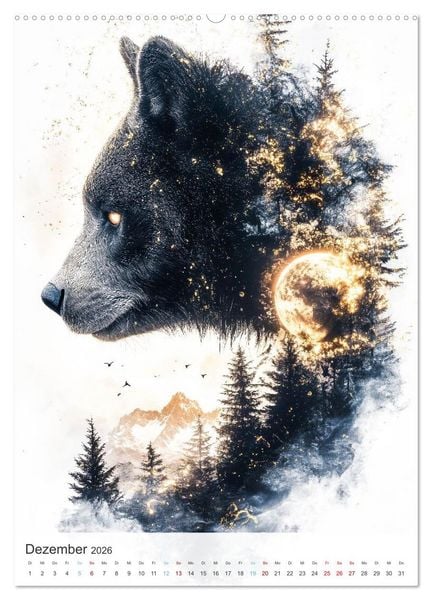 Produktbild: Fl&uuml;stern im Wald (Wandkalender 2026 DIN A2 hoch), CALVENDO Monatskalender