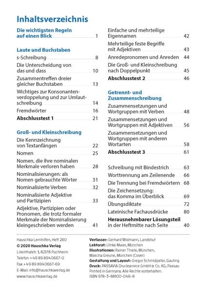 Produktbild: Rechtschreibtraining ab 5. Klasse und f&uuml;r Erwachsene, A5-Heft