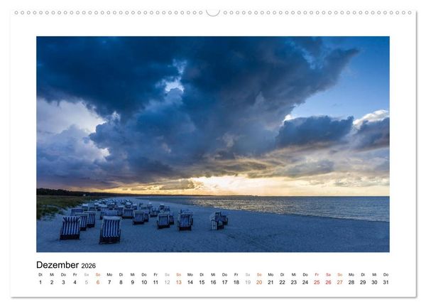 Produktbild: Strandkorb Idylle (Wandkalender 2026 DIN A2 quer), CALVENDO Monatskalender