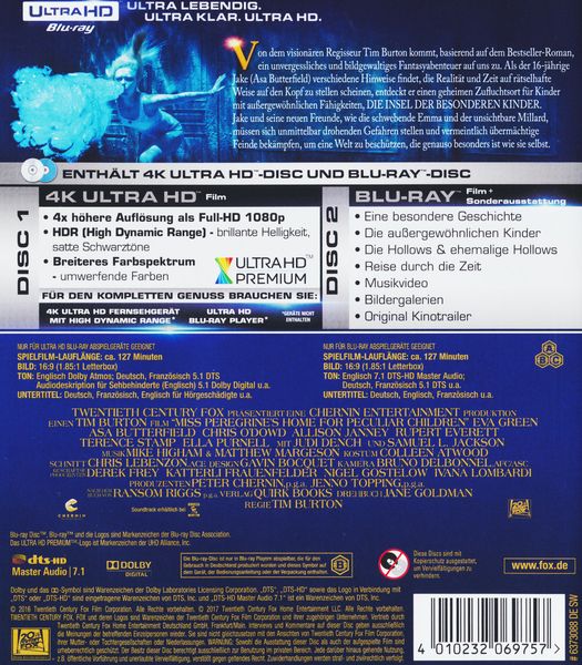 Produktbild: Die Insel der besonderen Kinder (4K Ultra-HD) (+ Blu-ray)