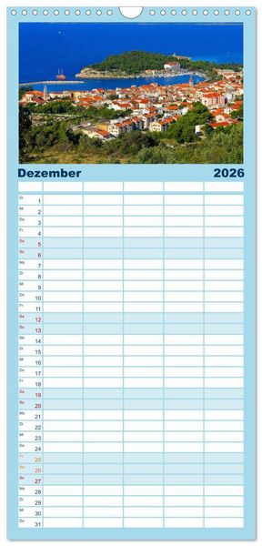 Produktbild: Familienplaner 2026 - Makarska Riviera - Malerische Urlaubsorte in Dalmatien mit 5 Spalten (Wandkalender, 21 x 45 cm) CALVENDO