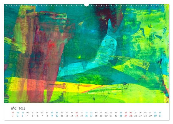 Produktbild: Colorpop - Joyful, abstract. multicolored (hochwertiger Premium Wandkalender 2026 DIN A2 quer), Kunstdruck in Hochglanz