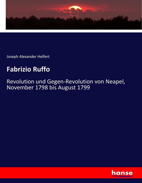 Fabrizio Ruffo, Taschenbuch von Joseph Alexander Helfert, Hansebooks, 9783744622691