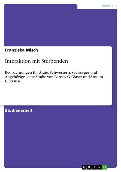 Produktbild: Interaktion mit Sterbenden