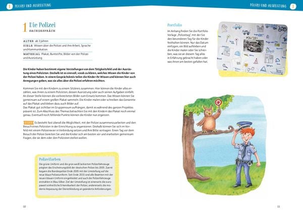 Produktbild: Projektreihe Kindergarten - Bei der Polizei