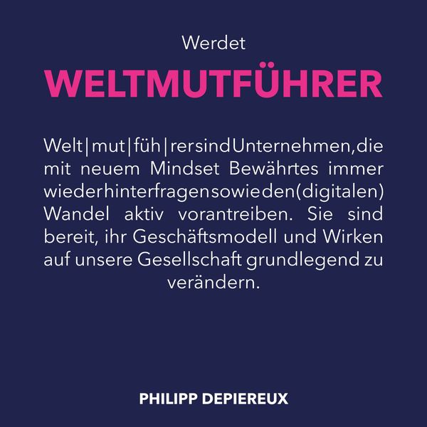 Produktbild: Werdet Weltmutführer