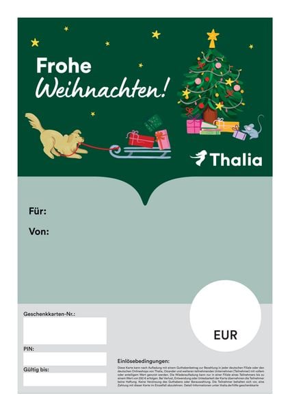 Geschenkkarte Weihnachten PDF