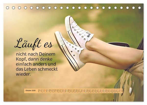 Produktbild: Der Spruchkalender - freiheraus und witzig (Tischkalender 2026 DIN A5 quer), CALVENDO Monatskalender