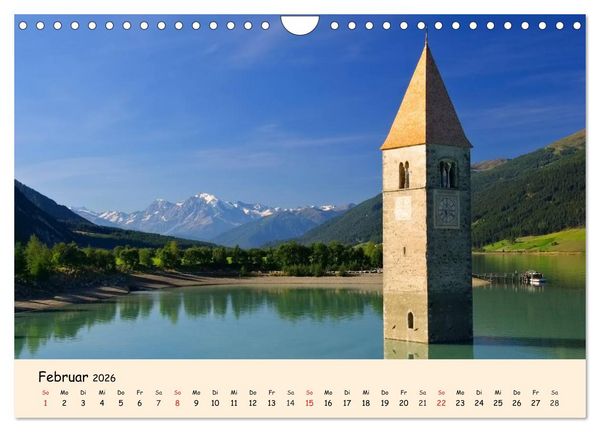 Produktbild: S&uuml;dtirol - Zwischen Ortler und Dolomiten (Wandkalender 2026 DIN A4 quer), CALVENDO Monatskalender