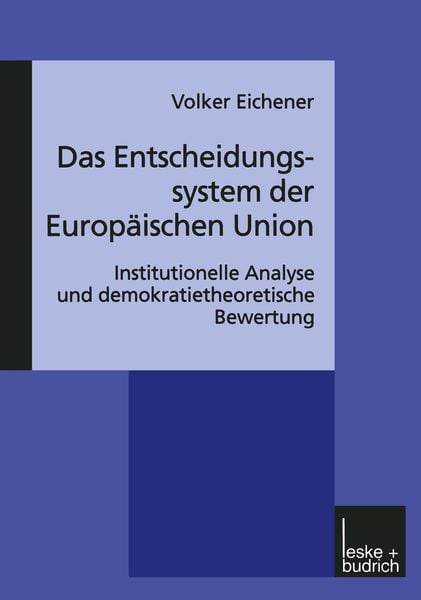 Produktbild: Das Entscheidungssystem der Europ&auml;ischen Union