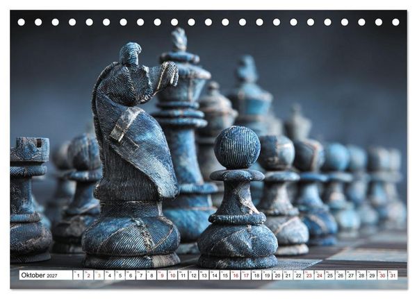 Produktbild: Schach &ndash; Wenn Schachfiguren Charakter zeigen (Tischkalender 2027 DIN A5 quer), CALVENDO Monatskalender