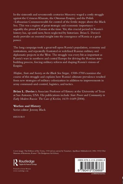 Produktbild: Warfare, State and Society on the Black Sea Steppe, 1500-1700