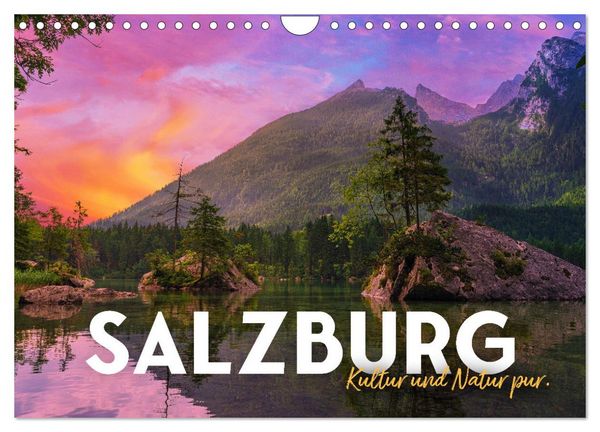 Salzburg - Kultur und Natur pur. (Wandkalender 2026 DIN A4 quer), CALVENDO Monatskalender
