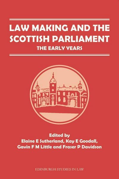 Produktbild: Law Making and the Scottish Parliament