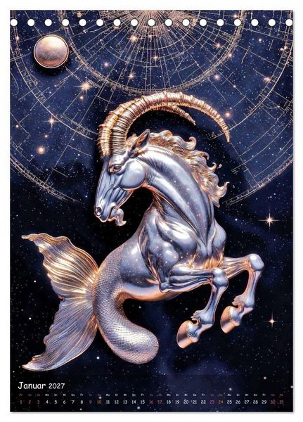 Produktbild: Zodiac Cosmos (Tischkalender 2027 DIN A5 hoch), CALVENDO Monatskalender