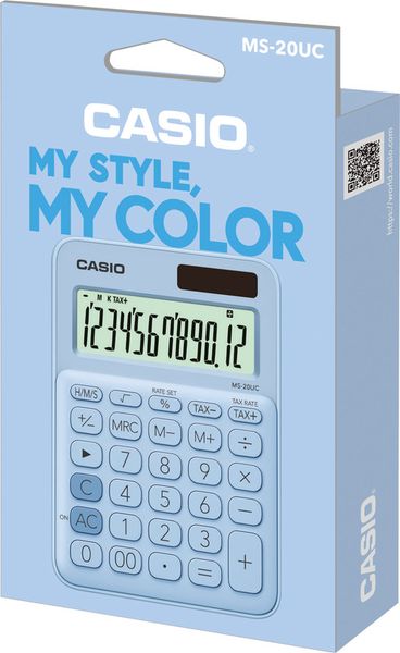 Produktbild: CASIO® Tischrechner MS-20UC, hellblau
