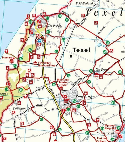 ADFC-Regionalkarte Nord-Holland Amsterdam, 1:75.000, mit Tagestourenvorschlägen