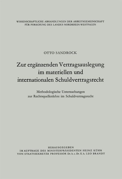 Produktbild: Zur erg&auml;nzenden Vertragsauslegung im materiellen und internationalen Schuldvertragsrecht