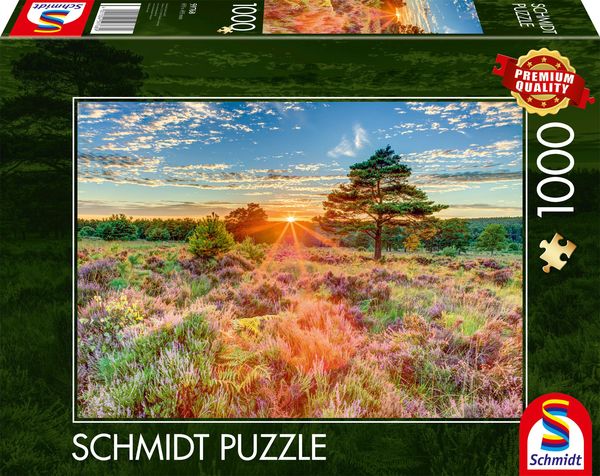 Schmidt Spiele - Heide im Sonnenuntergang, 1.000 Teile