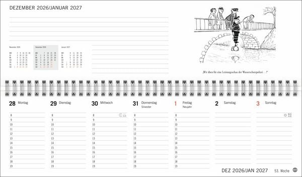 Produktbild: Loriot B&uuml;roplaner 2027