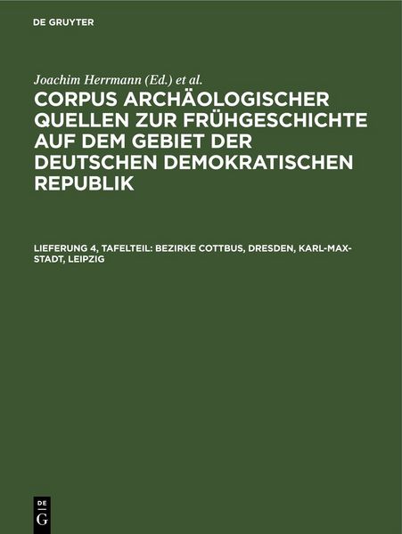 Produktbild: Bezirke Cottbus, Dresden, Karl-Max-Stadt, Leipzig