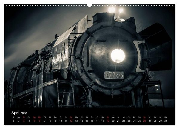 Produktbild: Lokomotiven 2026 (Wandkalender 2026 DIN A2 quer), CALVENDO Monatskalender