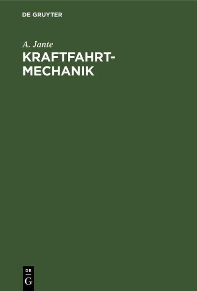 Produktbild: Kraftfahrt-Mechanik