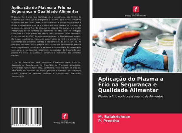 Produktbild: Aplica&ccedil;&atilde;o do Plasma a Frio na Seguran&ccedil;a e Qualidade Alimentar