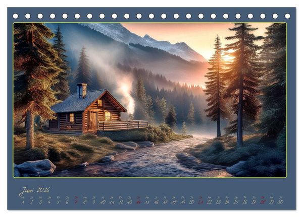 Produktbild: Landschaft romantisch gesehen (Tischkalender 2026 DIN A5 quer), CALVENDO Monatskalender