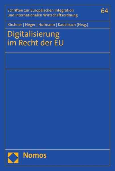 Produktbild: Digitalisierung im Recht der EU