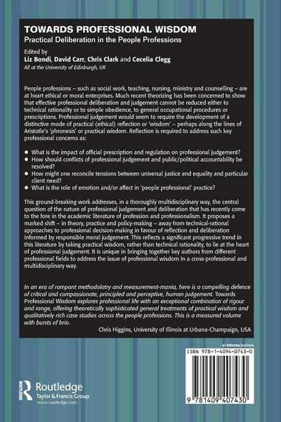 Produktbild: Towards Professional Wisdom