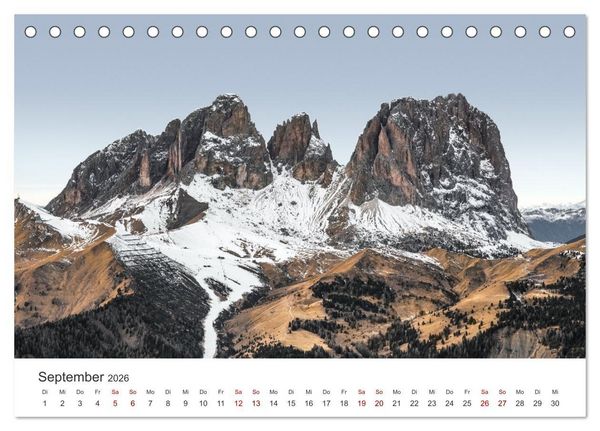 Produktbild: Alpen - Highlight eines beeindruckenden Gebirges (Tischkalender 2026 DIN A5 quer), CALVENDO Monatskalender
