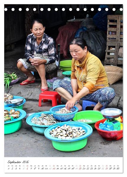 Produktbild: Leben in Vietnam 2026 (Tischkalender 2026 DIN A5 hoch), CALVENDO Monatskalender