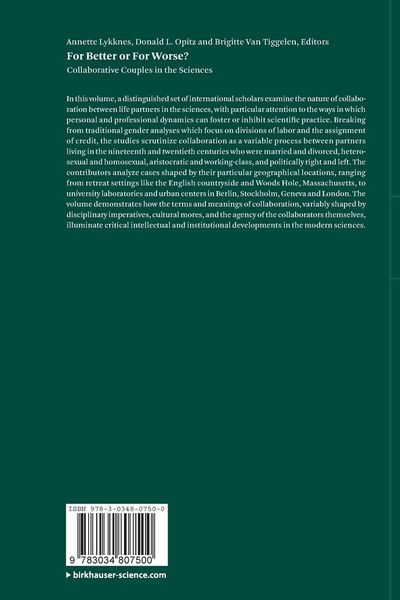 Produktbild: For Better or For Worse? Collaborative Couples in the Sciences