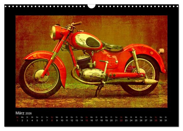 Produktbild: Motorrad Oldtimer (Wandkalender 2026 DIN A3 quer), CALVENDO Monatskalender