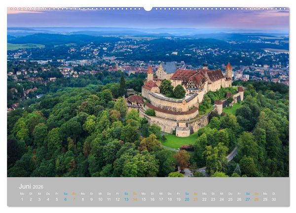 Produktbild: Coburger Land - Burgen und Schl&ouml;sser (Wandkalender 2026 DIN A2 quer), CALVENDO Monatskalender