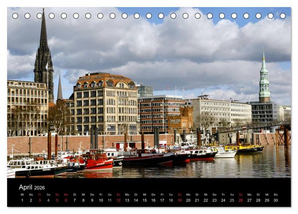 Produktbild: Hamburg (Tischkalender 2026 DIN A5 quer), CALVENDO Monatskalender