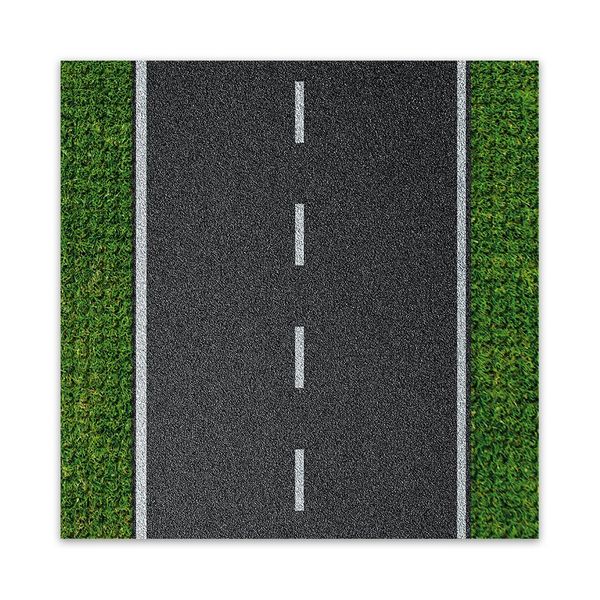 Produktbild: BRIXIES 225005 - Platte 32 x 32 Strasse gerade, Fotorealistische Bauplatte, 1 St&uuml;ck