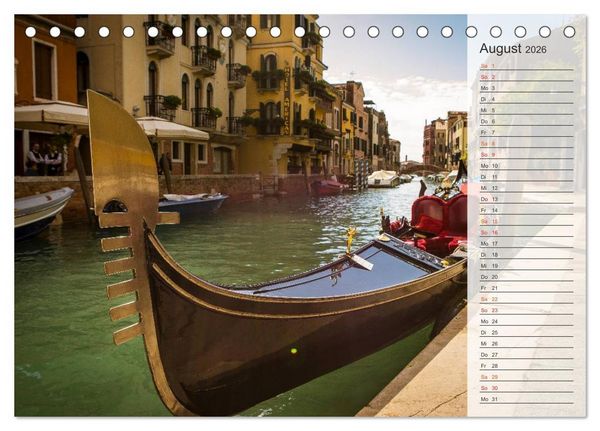 Produktbild: Wundervolles Venedig (Tischkalender 2026 DIN A5 quer), CALVENDO Monatskalender